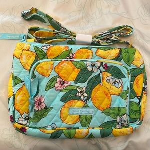 NWT Vera Bradley RFID Little Hipster Crossbody, Lemon Grove